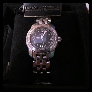 Baume & Mercier Steel Diamond Bezel & Dial Watch